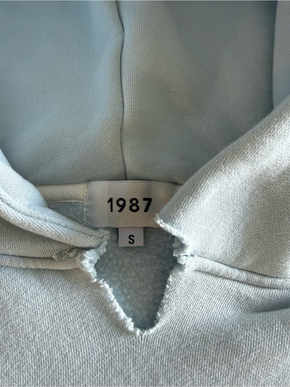 1987 Light Blue Hoodie & Wide Leg Sweatpants Set - Picture 11 of 12